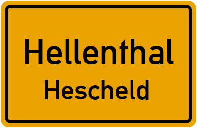 Straßenverzeichnis Hellenthal Hescheld