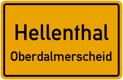 Straßenverzeichnis Hellenthal Oberdalmerscheid
