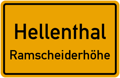 Straßenverzeichnis Hellenthal Ramscheiderhöhe
