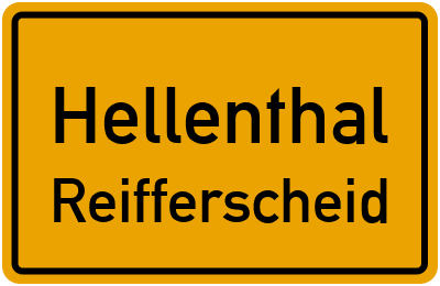 Straßenverzeichnis Hellenthal Reifferscheid