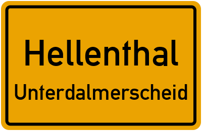 Straßenverzeichnis Hellenthal Unterdalmerscheid