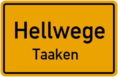 Straßenverzeichnis Hellwege Taaken