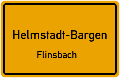 Straßenverzeichnis Helmstadt-Bargen Flinsbach