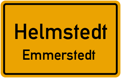 Straßenverzeichnis Helmstedt Emmerstedt