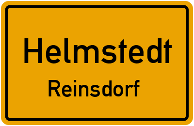 Straßenverzeichnis Helmstedt Reinsdorf