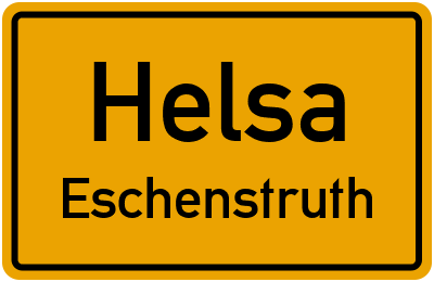 Straßenverzeichnis Helsa Eschenstruth