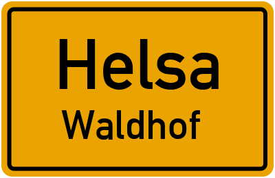 Straßenverzeichnis Helsa Waldhof