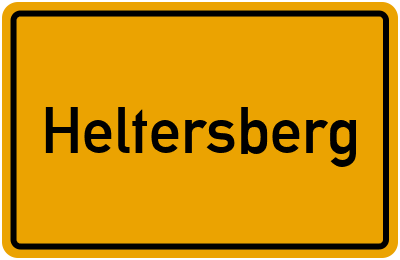 Ortsschild von Heltersberg in Rheinland-Pfalz