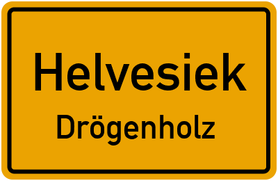 Straßenverzeichnis Helvesiek Drögenholz