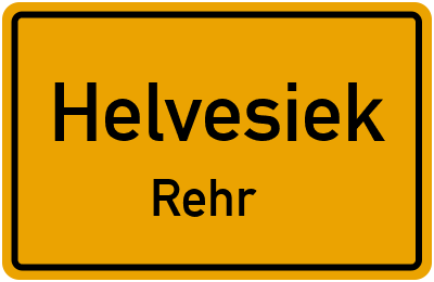 Straßenverzeichnis Helvesiek Rehr