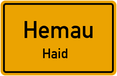 Straßenverzeichnis Hemau Haid