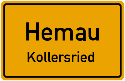 Straßenverzeichnis Hemau Kollersried