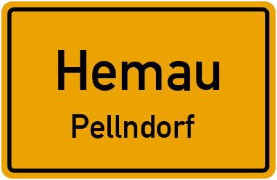 Ortsschild Hemau Pellndorf