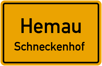 Straßenverzeichnis Hemau Schneckenhof