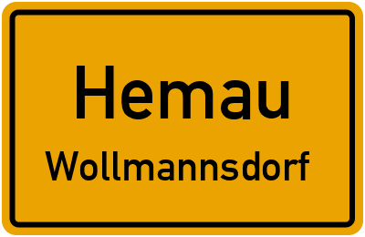 Straßenverzeichnis Hemau Wollmannsdorf