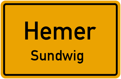 Straßenverzeichnis Hemer Sundwig