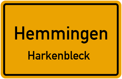 Ortsschild Hemmingen Harkenbleck