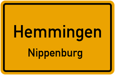 Straßenverzeichnis Hemmingen Nippenburg