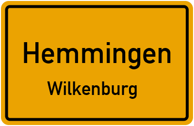 Ortsschild Hemmingen Wilkenburg