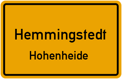 Straßenverzeichnis Hemmingstedt Hohenheide