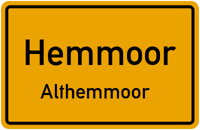 Straßenverzeichnis Hemmoor Althemmoor