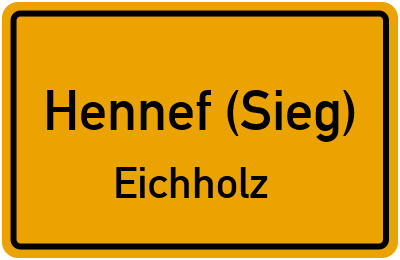 Straßenverzeichnis Hennef (Sieg) Eichholz