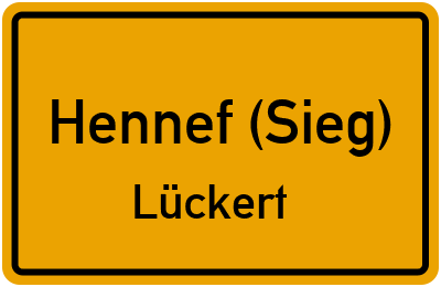 Straßenverzeichnis Hennef (Sieg) Lückert