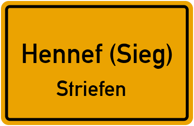 Straßenverzeichnis Hennef (Sieg) Striefen