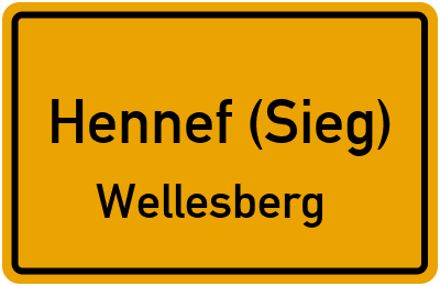 Straßenverzeichnis Hennef (Sieg) Wellesberg