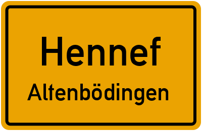 Straßenverzeichnis Hennef Altenbödingen