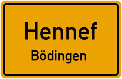 Straßenverzeichnis Hennef Bödingen