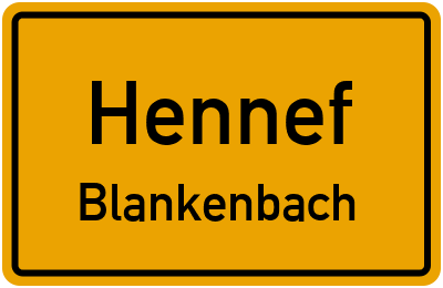 Straßenverzeichnis Hennef Blankenbach