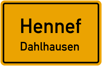 Straßenverzeichnis Hennef Dahlhausen