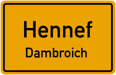 Straßenverzeichnis Hennef Dambroich