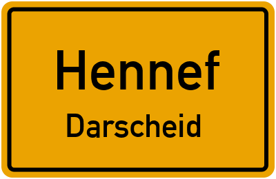 Straßenverzeichnis Hennef Darscheid
