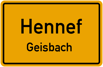 Straßenverzeichnis Hennef Geisbach