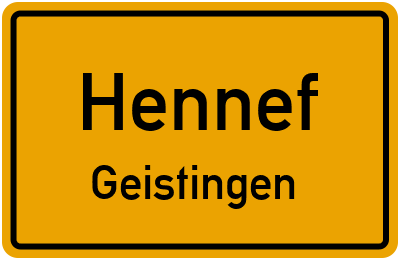 Straßenverzeichnis Hennef Geistingen