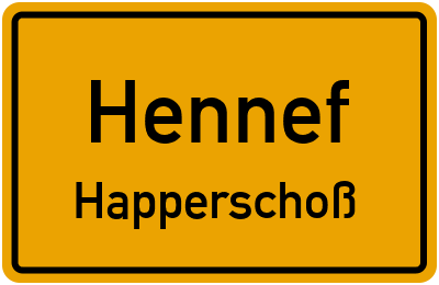 Straßenverzeichnis Hennef Happerschoß