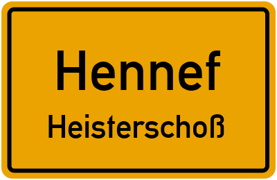 Straßenverzeichnis Hennef Heisterschoß
