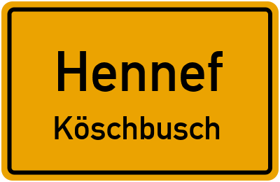 Straßenverzeichnis Hennef Köschbusch