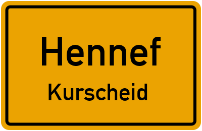 Straßenverzeichnis Hennef Kurscheid