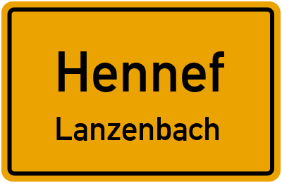 Straßenverzeichnis Hennef Lanzenbach