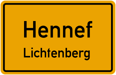 Straßenverzeichnis Hennef Lichtenberg