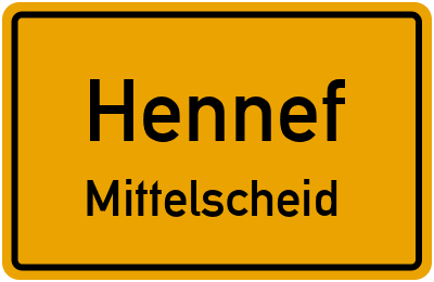 Straßenverzeichnis Hennef Mittelscheid