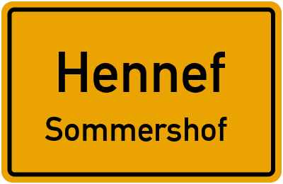 Straßenverzeichnis Hennef Sommershof
