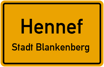 Straßenverzeichnis Hennef Stadt Blankenberg