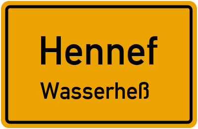 Straßenverzeichnis Hennef Wasserheß