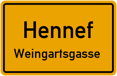 Straßenverzeichnis Hennef Weingartsgasse