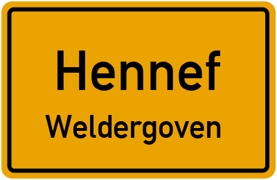Straßenverzeichnis Hennef Weldergoven