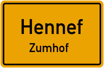 Straßenverzeichnis Hennef Zumhof